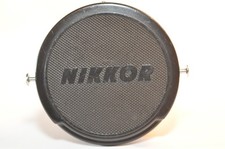 Nikon 52mm bakelite chrome buttons lens cap Vintage from 1960's