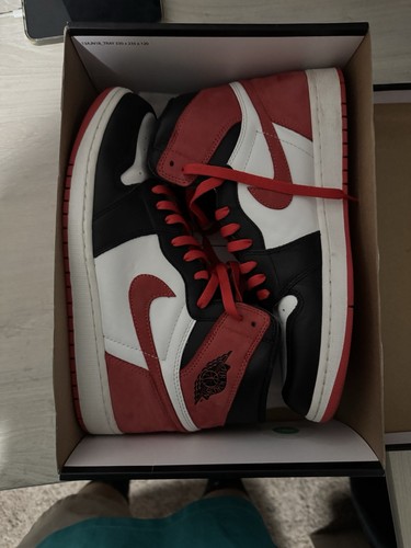 Size 12 - Air Jordan 1 Retro OG High Best Hand in the Game - Track Red