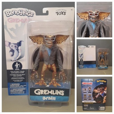GREMLINS BRAIN GREMLIN BENDYFIG ACTIONFIGUR Noble Collection RETRO SPIELZEUG