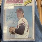 Topps 1977 MLB Baseball Nolan Ryan Los Angeles Angels #650 Autographed Card