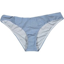 J. Crew Hipster bikini bottom in seersucker in Blue White Stripe M NWT