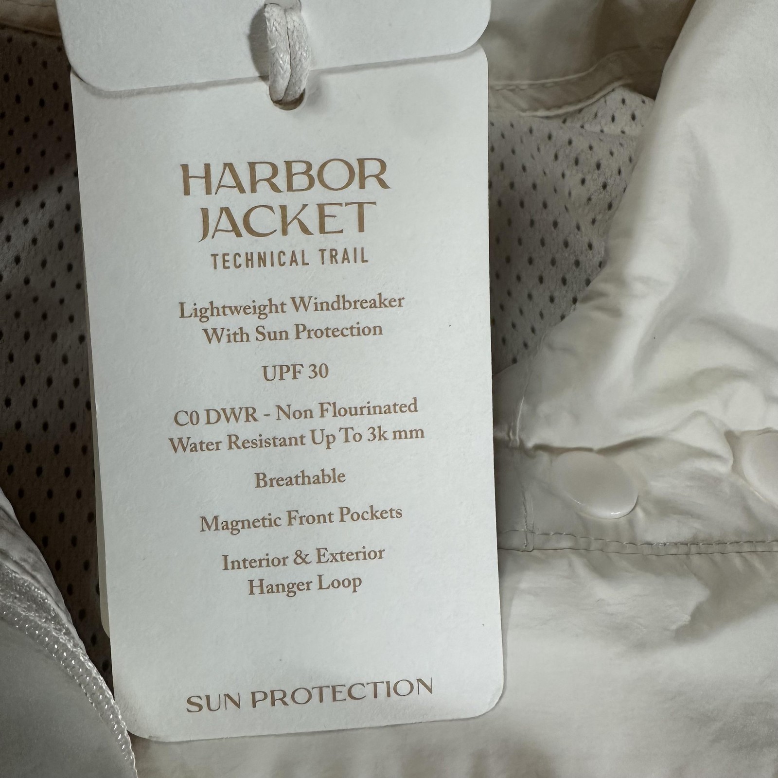 Roark Harbor Jacket Womans Small Eggshell Windbre… - image 9