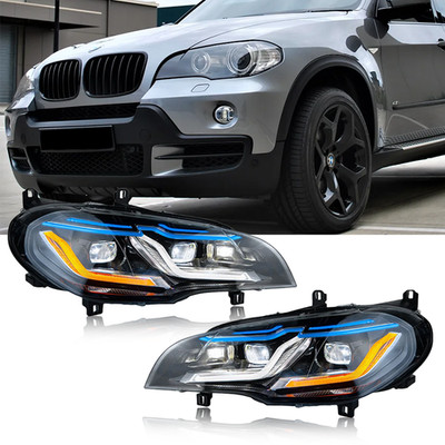 NEW For BMW X5 E70 2007-2011 Xenon upgrade LED Headlight Headlamp Assembly 