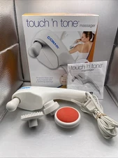 Conair Touch-n-Tone Handheld Massager, 4 Attachments, IN BOX Tested