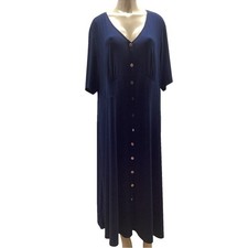 Sam and Jess Size 3X Navy Short Sleeve Midi Fit + Flare Dress. New With Tag