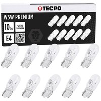 10X W5W Standlicht 12V 5W Kennzeichenlicht T10 Autolampen Glassockel Lampe Tecpo