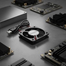 50mm Fan 5V USB Brushless DC Cooling Fan, 4 Pack Speed 4200 RPM Fan for Small...