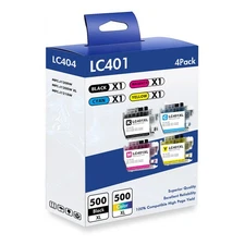 4 Pack LC-401 XL Ink Cartridges for Brother MFC-J1010DW MFC-J1012DW MFC-J1170DW