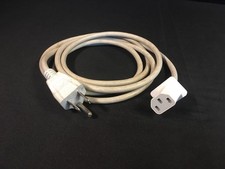 Volex Computer Power Cord - Soft - White - 6 Ft. - Rectangular Collar Female End