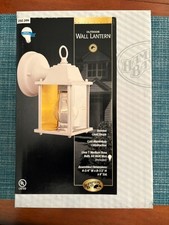 Hampton Bay Outdoor Wall Lantern P/N 250 399 White NEW Unopened Discontinued