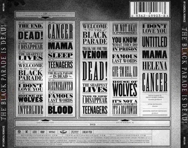 My Chemical Romance – The Black Parade Is Dead! CD with DVD - NEW