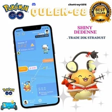 Pokémon Go Shiny Dedenne Holiday Attire - Trade Registered - 20kStradust