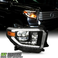 For 2019-2020 Toyota Tundra Black w/ DRL Tube LED Headlight Headlamp - Passenger