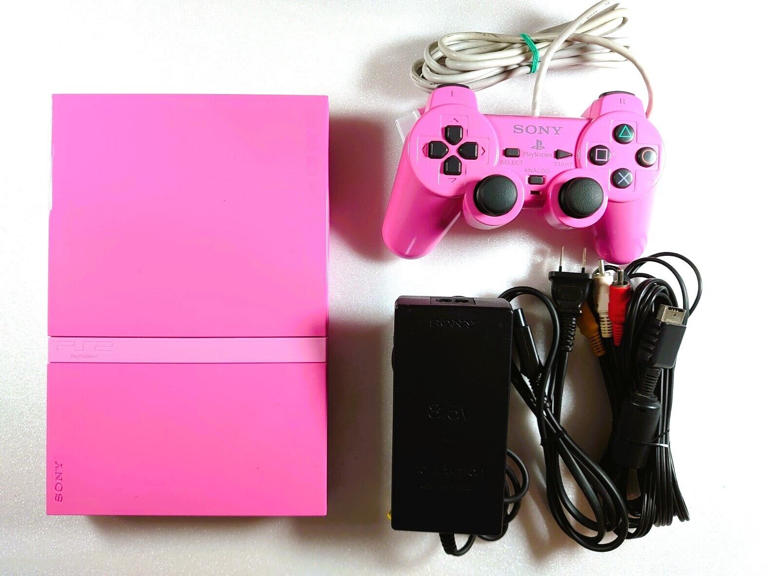 SONY Playstation 2 PS2 Slim Console Pink SCPH-77000 NTSC-J Tested