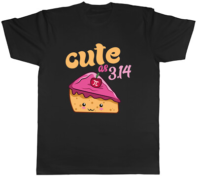 Pi 3.14 Herren T-Shirt Cute as a Pie Kawaii Tee Geschenk
