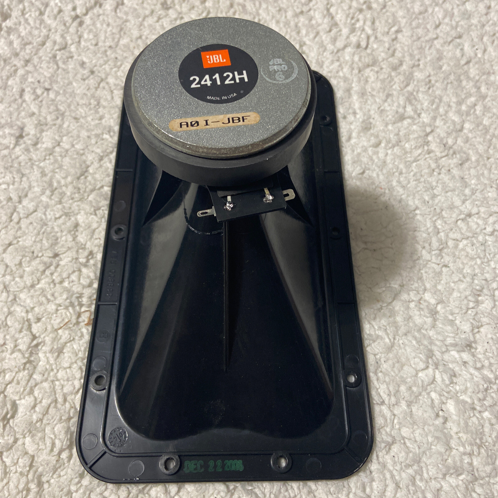 4 Diaframmi In Metallo JBL 2412 / 2412H / 2412H-1 Per Altoparlanti A