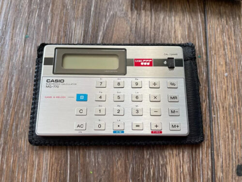 VINTAGE CASIO MG-770 MUSICAL GAME CALCULATOR.