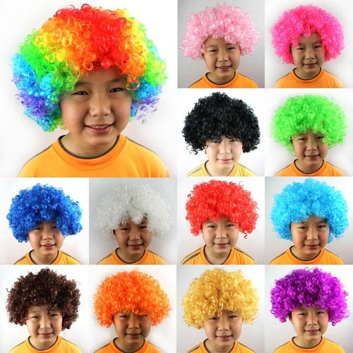 Children Kid Afro WIG FANCY DRESS CURLY CLOWN HAIR 70S DISCO Cosplay Unisex | eBay Children Kid Afro WIG FANCY DRESS CURLY CLOWN HAIR 70S DISCO Cosplay Unisex | eBay