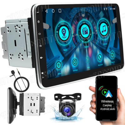 Android 13 Double 2Din 10.1'' Car Stereo Radio GPS WiFi DVR Head Unit Audio 64GB