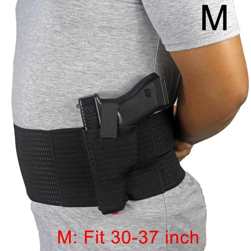 Mesh Elastic Belly Band Holster with Mag Slot Dual Holster for Carry 2 Pistols - Picture 12 of 14