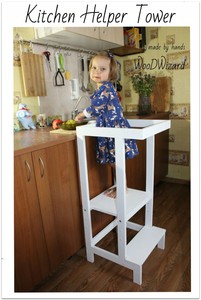 Kitchen Helper Tower Montessori Kitchen Stool Step Kitchen Decor