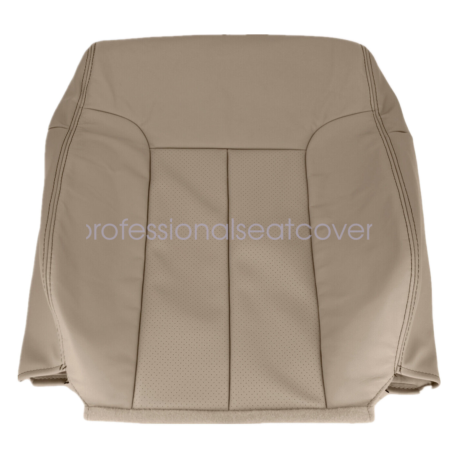 Driver & Passenger PERFORATED Leather SEAT COVER Tan For 09-14 Ford F150 Lariat