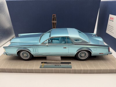 AMC 1/18 Lincoln Continental Mark V 1979 Blue #122 | eBay