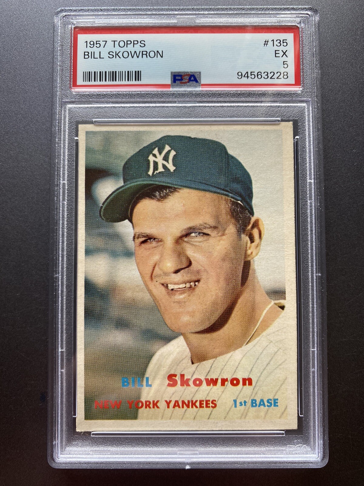 1957 Topps #135 Bill Skowron PSA 5, Newly Graded, (HUCK’S)