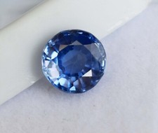 Round 8.80 Ct Certified Loose Gemstone Natural Ceylon Flawless Blue Sapphire