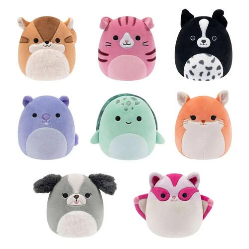 Squishmallows 5" Mini Peluche Confezione da 8 Critter Animali Assortiti - Set Giocattoli Morbidi - Foto 2 di 2