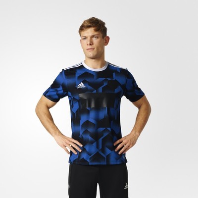 Adidas Mens Tango Cage Blue Short Sleeve Training Top BNWT Size Medium  AZ9722 | eBay