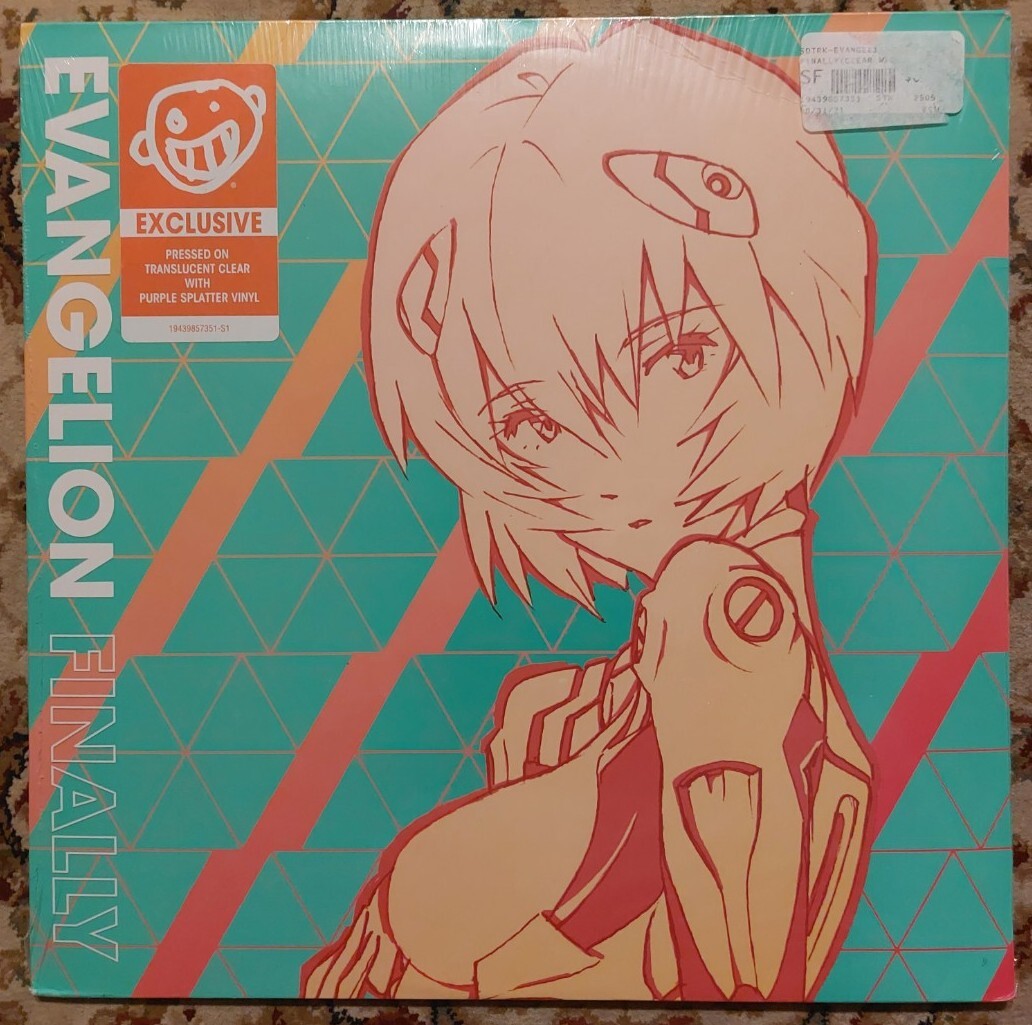 Evangelion Finally Vinyl 2xLP Newbury Clear Purple Splatter  