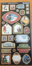 SALE Graphic 45 Scrapbook Mother Goose Collection Chipboard Tags Style 2 MIP