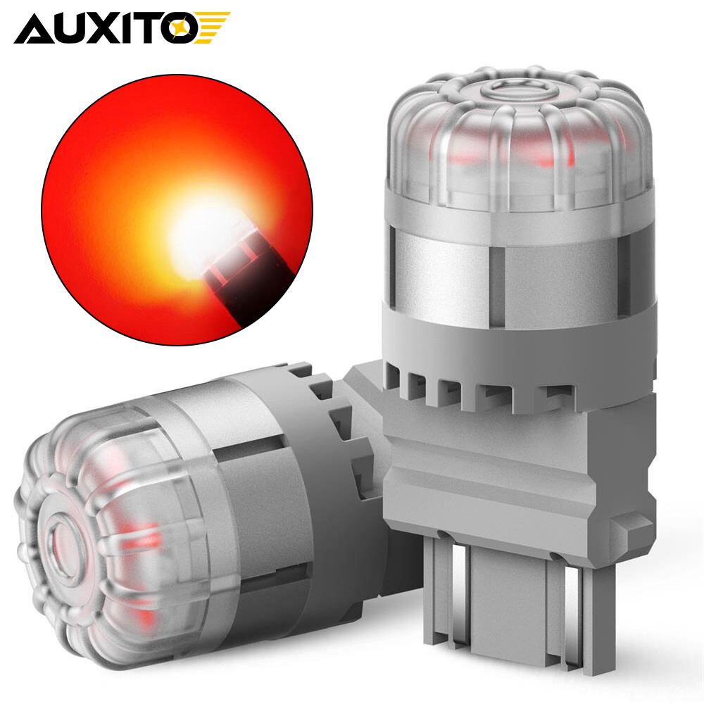AUXITO 3157 3156 3057 LED Brake Tail Light Bulbs Set of 2 Super Bright Red