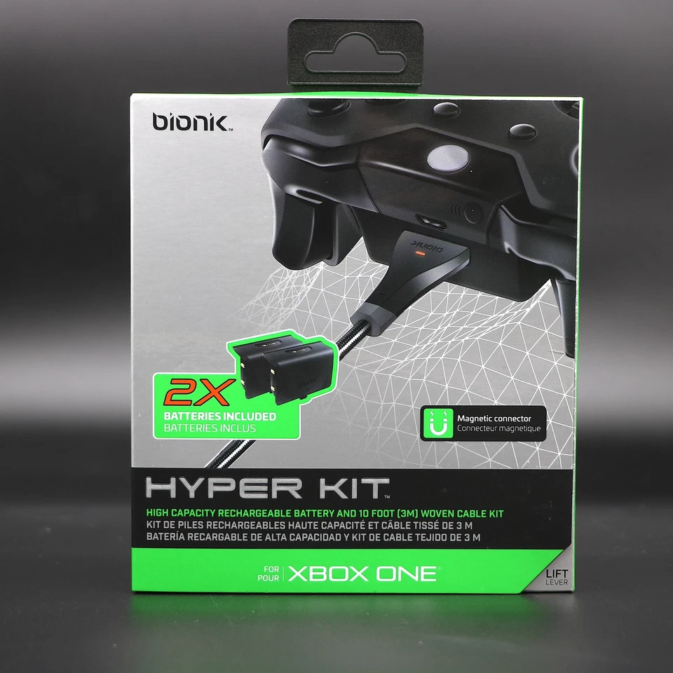 Play & Charge Cable & Rechargeable Batteries For Xbox ONE Controller Model 1697 - Image 2 of 4