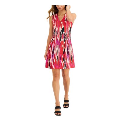 NWT Natori Ankara Women's Jacquard Fit & Flare Dress Multicolor Size 14 |  eBay