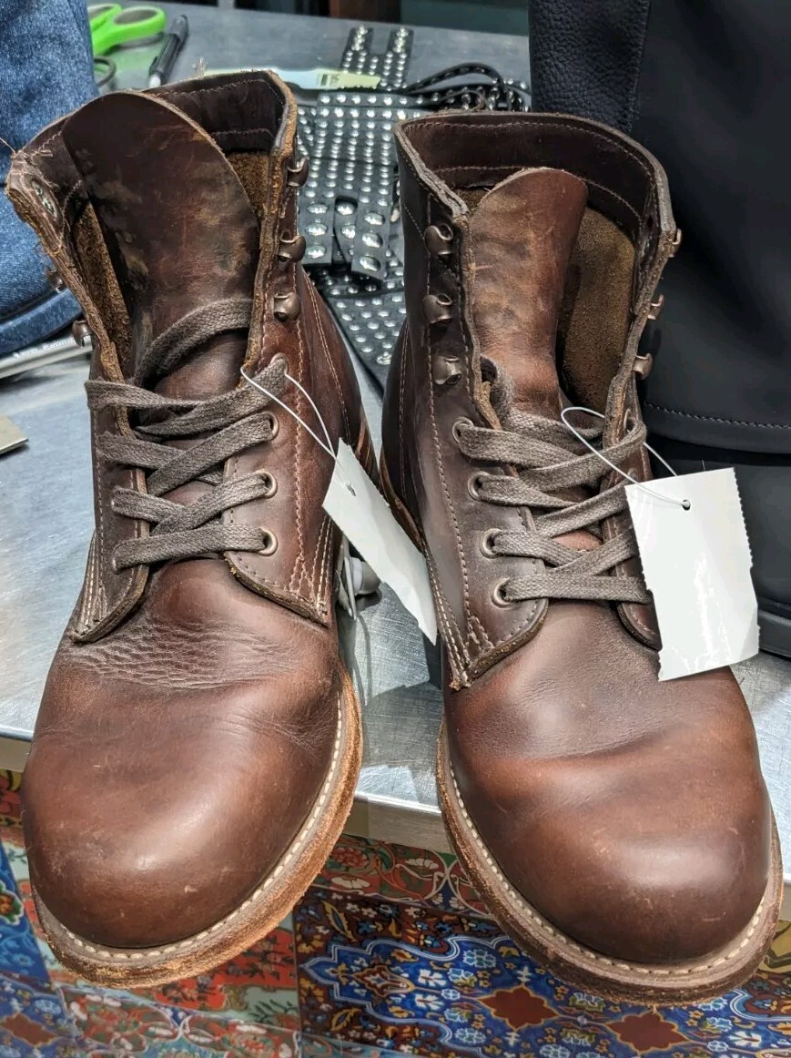 WOLVERINE / 1000MILE/レースアップブーツ/US8.5/BRW/牛革/W05301 $399 Wolverine 1000 Mile Plain Toe Boot W05301 Mens 8 Brown Casual