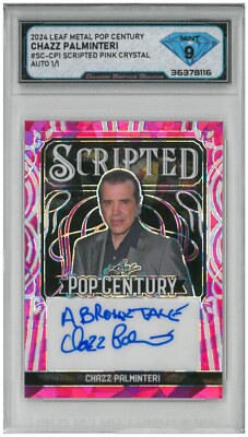 2024 Leaf Pop Century CHAZZ PALMINTERI Scripted Pink Auto 1
