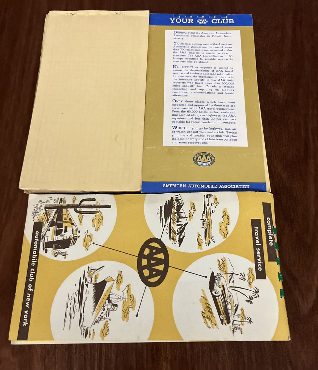 Lot 3 Vintage AAA TripTik Booklets 1950s-NYC -Canada-JASPAR Etc | eBay