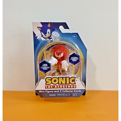 Sonic the Hedgehog ~ ''Knuckles'' Mini Figure and 2 Collector Cards ~ NEW