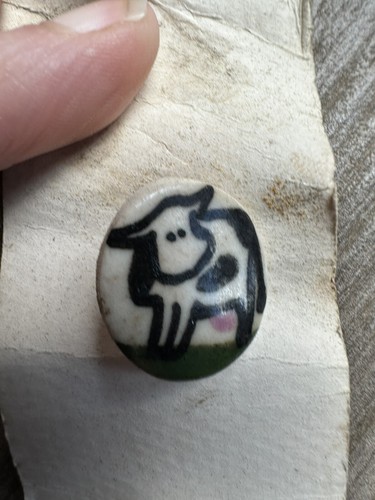 SALE - Handmade Cow Buttons - Set Of Six- Made In Oregon 3/4 Inch Each- Moo - Picture 10 of 11