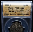 2019-S Georgia $1 American Innovation First Day of Issue ANACS PR70 DCAM — photo 3