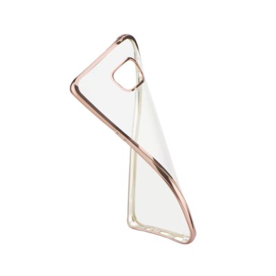 ^ BUMPER CLEAR Transparent  Silikon Tasche FÜR Samsung Galaxy Note 8 Rosa Gold 