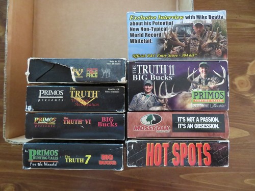 10 DEER HUNTING VHS Tapes LOT; PRIMOS THE TRUTH BIG BUCKS, DEER SCHOOL. Sports. - Picture 15 of 15