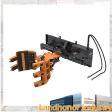 Landhonor 5-Finger Rotating Grapple Rock & Log Skid Steer Attachment w/In Remote