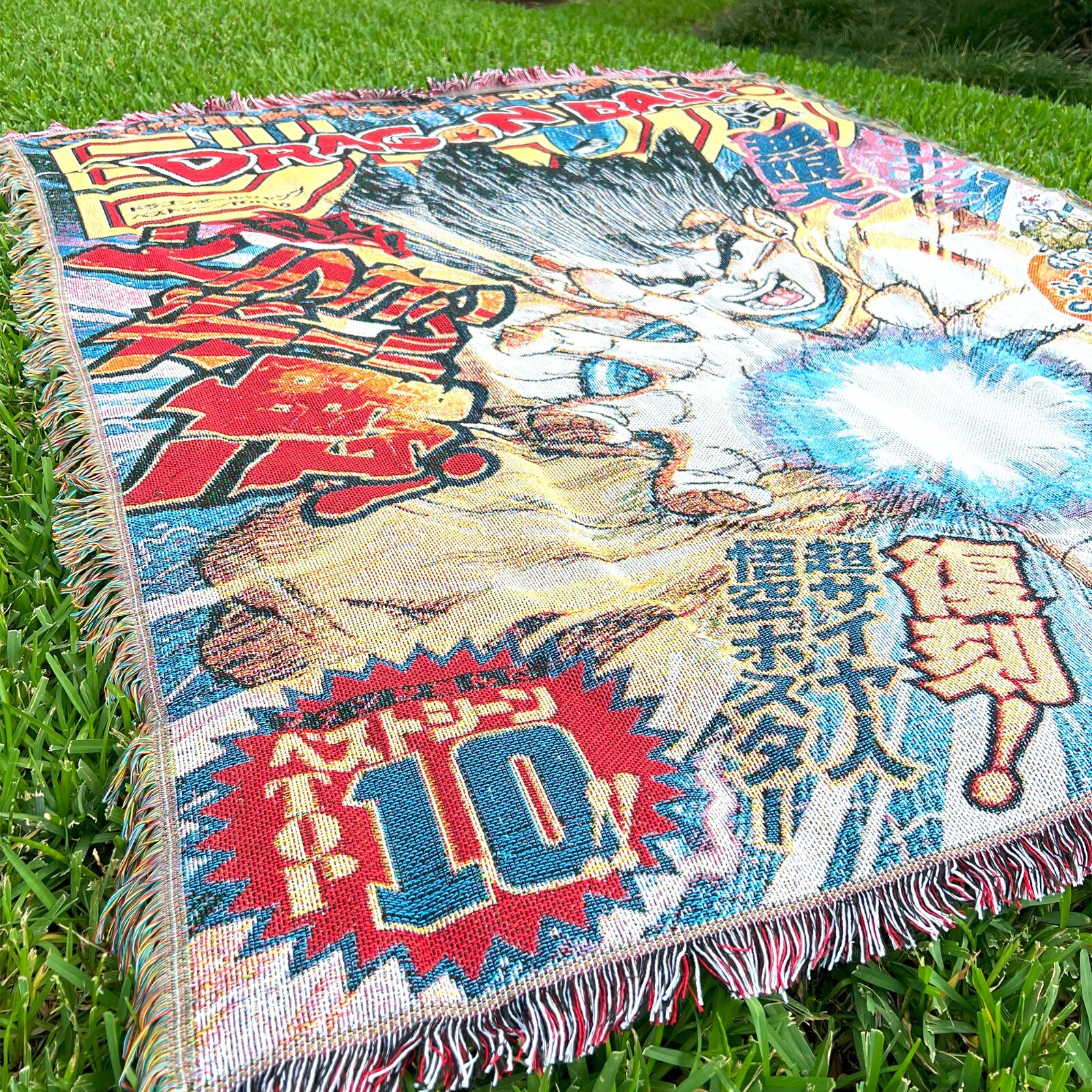 Anime Woven Tapestry Dragon Ball Goku Throw Blanket
