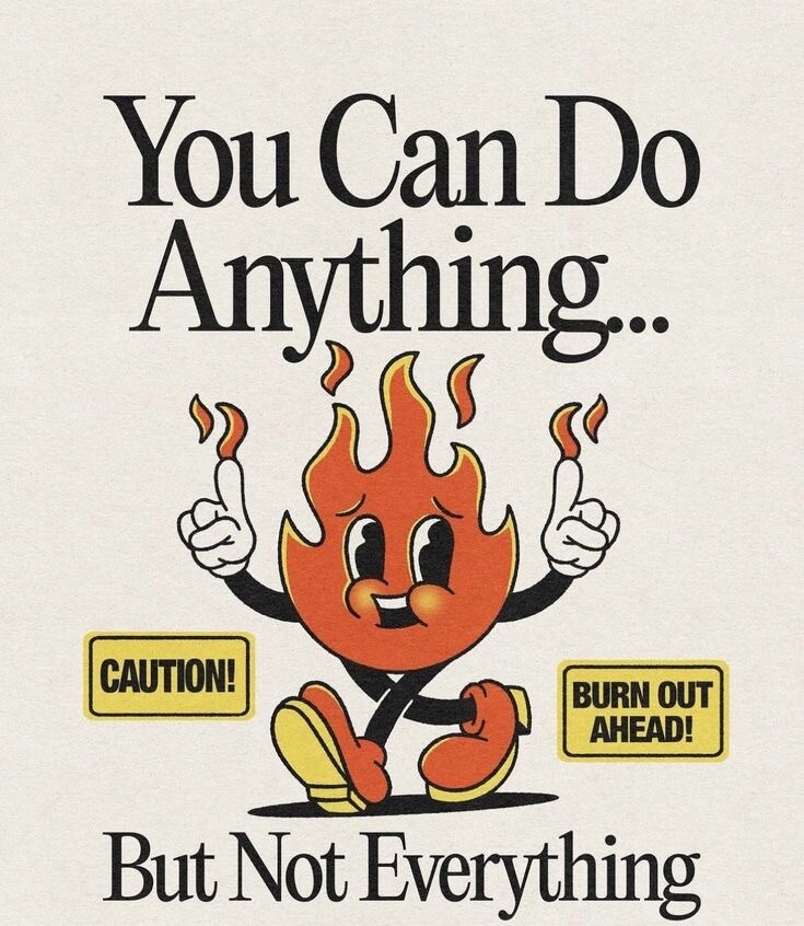 Burn Out 4” Sticker Mental Health You Can’t Do Everything Work Hard | eBay