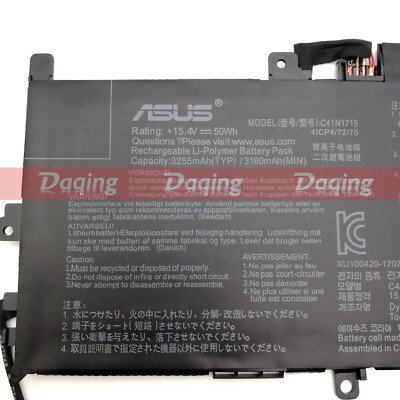New Original C41N1715 Battery for Asus Zenbook 13 UX331FN UX331UN