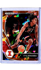 2021-22 Panini Prizm Draft Picks Orange Cracked Ice #20 Ayo Dosunmu RC Rookie