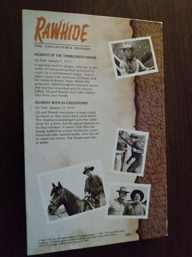 Rawhide The Collector's Edition, VHS 1991, Used. - Picture 2 of 4